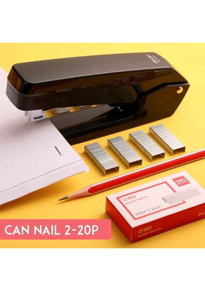 Siyah Stil Basit Çok Fonksiyonlu Dönebilen Zımba Okul Öğrenci Ofis Malzemeleri Zımba Orta Dikiş Ciltleme Malzemeleri Emek Tasarrufu (Yurt Dışından) indirimleri