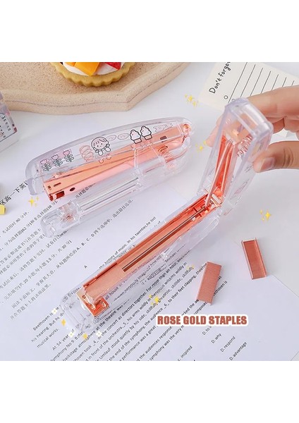 Çıkartma Stili ile Gümüş Ins Zımba Girly Sevimli Öğrenci Büyük Zımba Okul Malzemeleri Zımba Engrampador Papel Reliure Livre Ofis Aksesuarları (Yurt Dışından) indirimleri