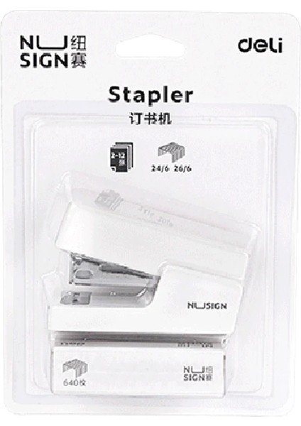 White-1box Zımba Stili Nusign Mini Zımba Küçük Zımba Taşınabilir Ofis El Emek Tasarruflu Zımba Ciltleme Aracı Öğrenciler Kırtasiye Aksesuarları (Yurt Dışından)
