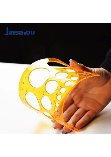 NO.4366 Tarzı Jinsihou Plastik Çizim Şablonustencil Cetvel K Reçine Yumuşak Mimarinşaatgeometrimatematikmobilyaeğriyuvarlak Cetvel (Yurt Dışından) indirimleri