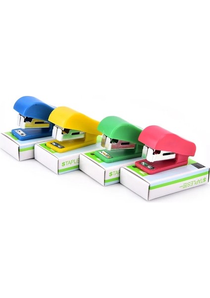 Ofis Öğrenci Okul Ev Mini Karikatür Kağıt Belge Zımba Zımba Seti Plastik Mini Zımba Seti Kawaii Zımba (Yurt Dışından) fiyatları