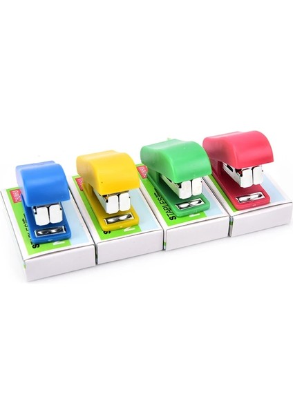 Ofis Öğrenci Okul Ev Mini Karikatür Kağıt Belge Zımba Zımba Seti Plastik Mini Zımba Seti Kawaii Zımba (Yurt Dışından) modelleri