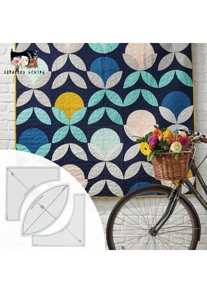 3.5 Inç Takım Elbise Tarzı Kapitone Cetvel Seti Akrilik El Yapımı Yorgan Şablonu Patchwork Cetvel Şekil Tasarımı (Yurt Dışından) fırsatları