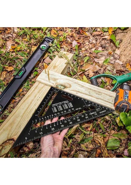 Siyah Inç Tarzı Açı Cetvel 7 Inç Metrik Alüminyum Alaşım Üçgen Ölçme Cetvel Doğrama Hız Kare Üçgen Açı Iletki Ölçme (Yurt Dışından) fırsatları