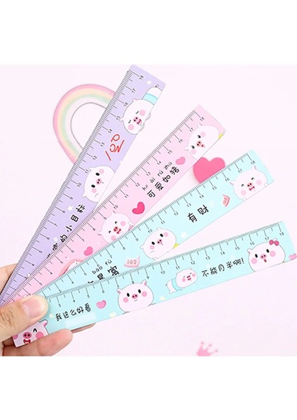 1 Adet Tasarım 3 Stil 18 cm Kawaii Manyetik Flamingo Düz Cetvel Sevimli Şablon Ölçekli Çizim Cetveller Okul Kore Kırtasiye Için (Yurt Dışından)