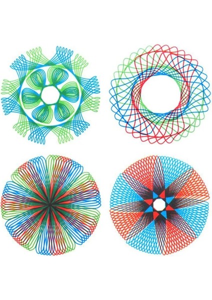 Yaratıcı Dört Renkli Sihirli Çizim Tahtası Çok Amaçlı Çizim Şablonu Cetvel Öğrenci Eğitimi Kırtasiye Sürekli Değişen (Yurt Dışından)