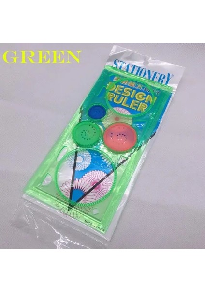Yeşil Stil Spirograph Geometrik Cetvel Öğrenme Çizim Aracı Kırtasiye Öğrenci Çizim Seti Için Yaratıcı Hediye Lot (Yurt Dışından)