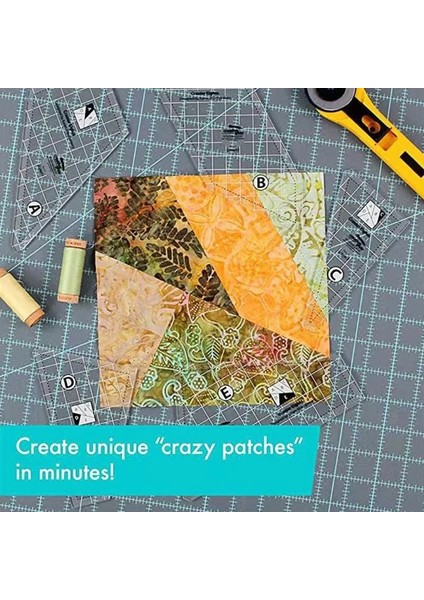 5 Parçalı Set Stili Yaratıcı Profesyonel Patchwork Şablon Aracı Crazy Quilt 5 Ev Için Stencil Kiti (Yurt Dışından) modelleri