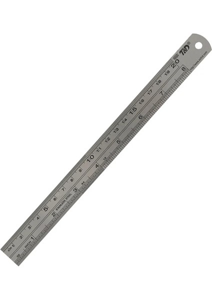 20 cm Tarzı Çift Taraflı Paslanmaz Çelik Düz Cetvel Metrik Kural Hassas Ölçüm Aracı 15CMCMCMCM Santimetre Inç Ölçeği (Yurt Dışından)