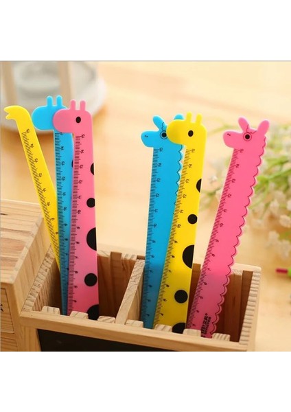 1 Adetlot Sevimli Karikatür 15 cm Zürafa Cetvel Parti Hediye Çocuklar Için Okul Malzemeleri Kırtasiye Regla Escolar (Yurt Dışından) fırsatları