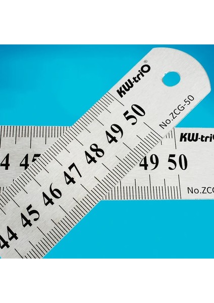 30CM Tarzı 1 Adet Metal Cetvel Dikiş cm Okul Paslanmaz Çelik Düz Cetvel Çift Taraflı Çizim Cetveller Ofis Okul Malzemeleri (Yurt Dışından)