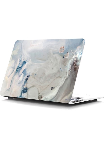 Macbook Pro Kılıf 13inç M1-M2 A1706 A1708 A1989 A2159 A2251 A2289 A2338 ile Uyumlu Mermer10NL modelleri