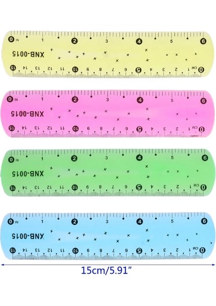 Cgratiooft 15CM Cetvel Çok Renkli Esnek Yaratıcı Kırtasiye Kuralı Okul Arzı (Yurt Dışından) fırsatları