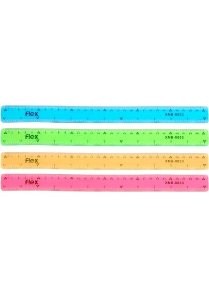 Beyaz Stil 2022 Yeni Yumuşak 30CM Cetvel Çok Renkli Esnek Yaratıcı Kırtasiye Kuralı Okul Arzı (Yurt Dışından)