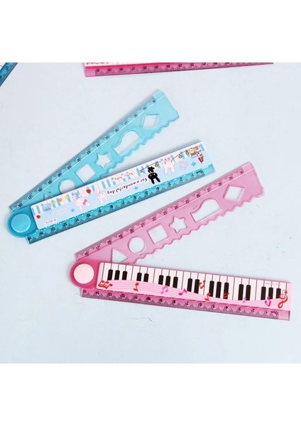 02 Rastgele Renk Stili 30CM Yeni Sevimli Kawaii Çalışma Süresi Renk Katlanır Cetvel Işlevli Dıy Çizim Cetveller Öğrenciler Okul Kırtasiye Piyano Cetvel (Yurt Dışından) modelleri