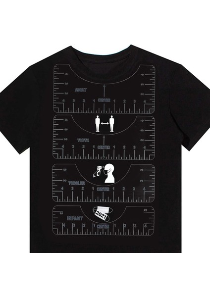 Beyaz Stil 4 Adet T-Shirt Hizalama Cetvel Rehberlik T-Shirt Tasarım Moda Cetveller ile Boyut Tablosu Dıy Çizim Şablonu Craft Aracı Ressamlığı (Yurt Dışından) fırsatları