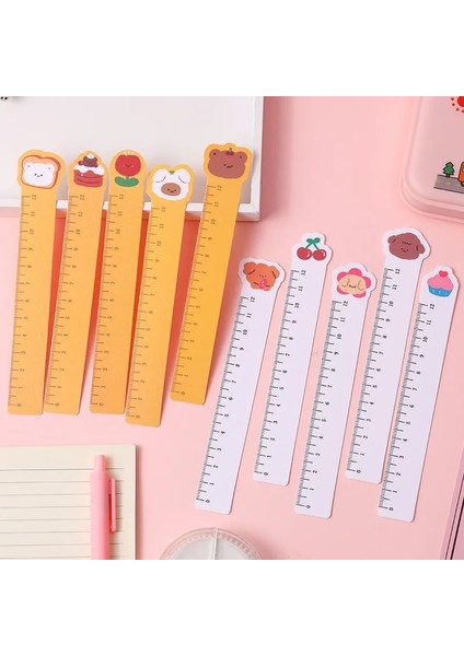 Beyaz Stil Artoon Kawaii Sevimli Plastik Düz Cetvel Imi Bükülebilir Cetvel Öğrenci Ofisi Yaratıcı Boyama Ölçekli Kırtasiye (Yurt Dışından) modelleri