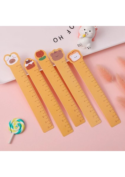 Beyaz Stil Artoon Kawaii Sevimli Plastik Düz Cetvel Imi Bükülebilir Cetvel Öğrenci Ofisi Yaratıcı Boyama Ölçekli Kırtasiye (Yurt Dışından) indirimleri