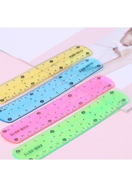 1pc Yumuşak 15CM Cetvel Çok Renkli Esnek Yaratıcı Kırtasiye Kuralı Okul Arzı (Yurt Dışından)