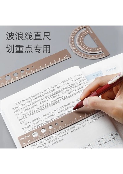 Mavi Stil Yeni Cetvel Seti Öğrenciler Için Çok Fonksiyonlu Examinatioeces Set Çocuklar Için Metal Cetvel Seti Percision Ölçme Araçları (Yurt Dışından)