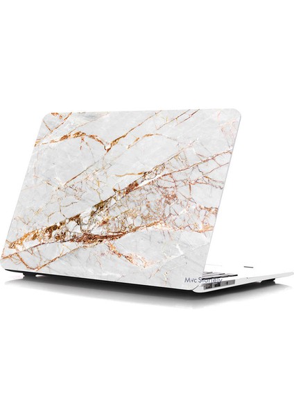 Macbook Air Kılıf 13 inç Mermer10NL (Eski USB'li Model 2010-2017) A1369 A1466 ile Uyumlu