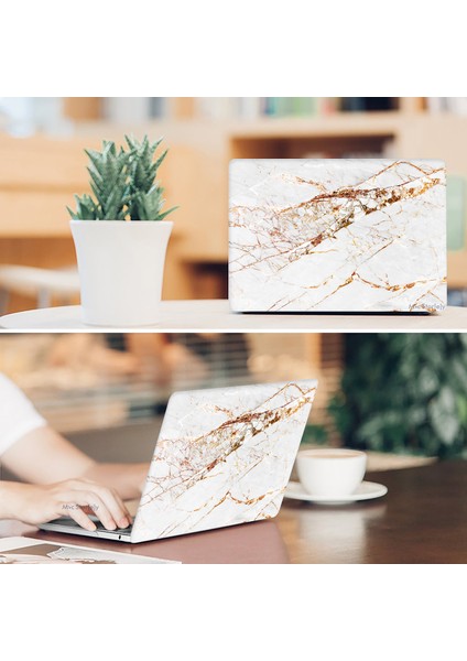 Macbook Air Kılıf 13 inç Mermer10NL (Eski USB'li Model 2010-2017) A1369 A1466 ile Uyumlu