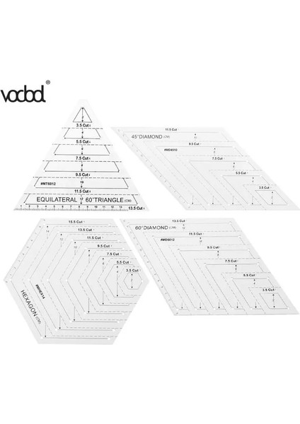 No.1 Tarzı Patchwork Cetvel Kapitone Kuralı Yüksek Dereceli Şeffaf Akrilik Cetveller Kıstas Kumaş Kesme Cetvelleri Dıy Dikiş Araçları 4 Stilleri Yeni (Yurt Dışından) fırsatları