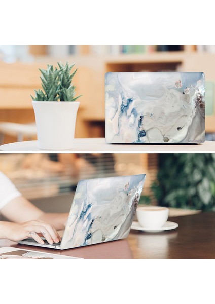 Macbook Pro Kılıf 15 inç A1707 A1990 ile Uyumlu Mermer10NL