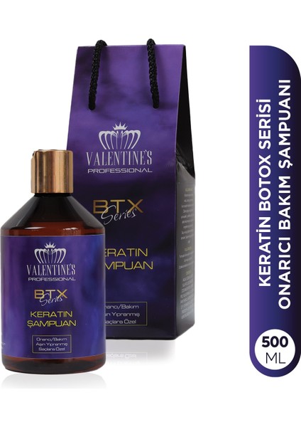 Valentines Professional Keratin Botox Canlandırıcı Bakım Onarım Şampuanı