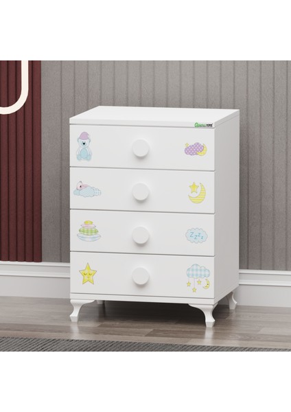 Melina Yıldız 3 Kapaklı Bebek Odası + Yatak + Uyku Seti - Uykucu indirimleri