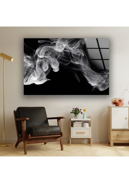 Siyah Duman Temperli Cam Duvar Tablosu fiyatları
