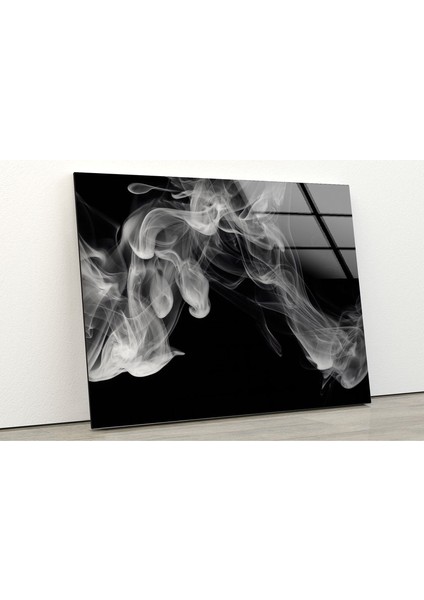 Siyah Duman Temperli Cam Duvar Tablosu modelleri