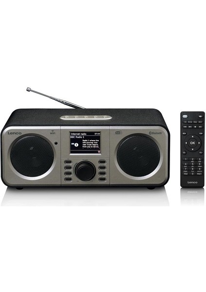 DIR-141BK Internet Radyo Dab+ Bluetooth Kumanda Spotify Connect Siyah