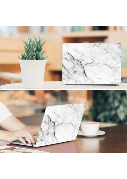 Macbook Pro Kılıf 15 inç A1707 A1990 ile Uyumlu Mermer11NL