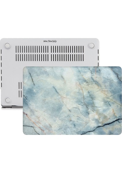 Macbook Air Kılıf 13 inç Mermer11NL (Eski USB'li Model 2010-2017) A1369 A1466 ile Uyumlu