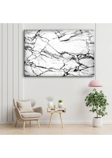 Beyaz Mermer Desenli Temperli Cam Duvar Tablosu fırsatları