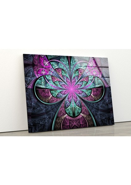 Renkli Soyut Temperli Cam Duvar Tablosu fiyatları