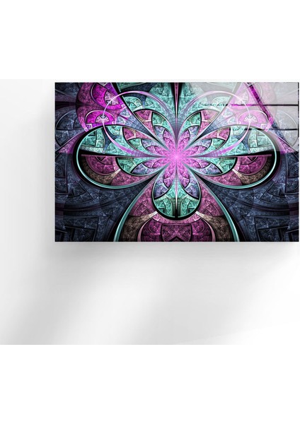 Renkli Soyut Temperli Cam Duvar Tablosu fırsatları