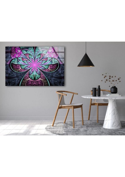 Renkli Soyut Temperli Cam Duvar Tablosu indirimleri