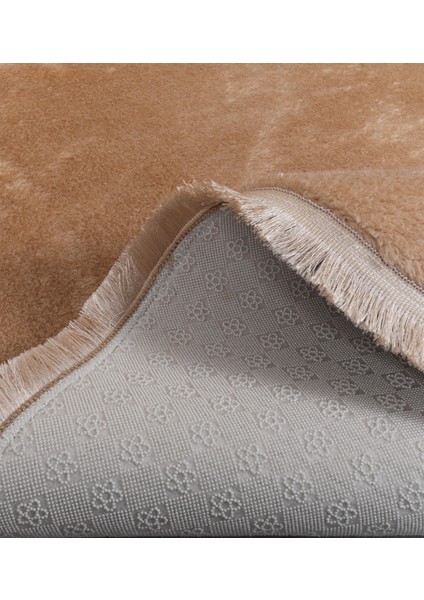 Modern Dekoratif Oval Spor Saçaklı Puffy Peluş Halı Yolluk modelleri