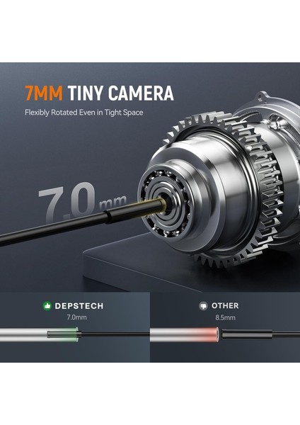 1080P Hd Boroskop Gözlem Kamerası - 3.5m Kablo - 7 mm