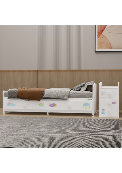 Melina Yıldız 4 Kapaklı Bebek Odası + Yatak + Uyku Seti - Uykucu modelleri