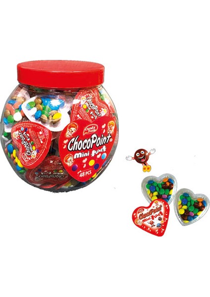 Chocopoint Mini Kalp Kakao Draje 90 Adet