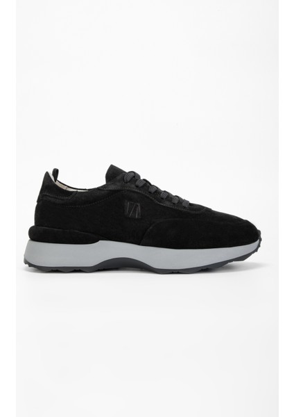 Erkek Siyah Süet Deri Sneakers & Spor Ayakkabı 383 5735 Erk Ayk SK23/24