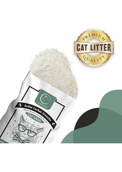 AS250 Aktif Karbonlu granüllü Topaklanan Kedi Kumu 10 Lt Cat Litter modelleri