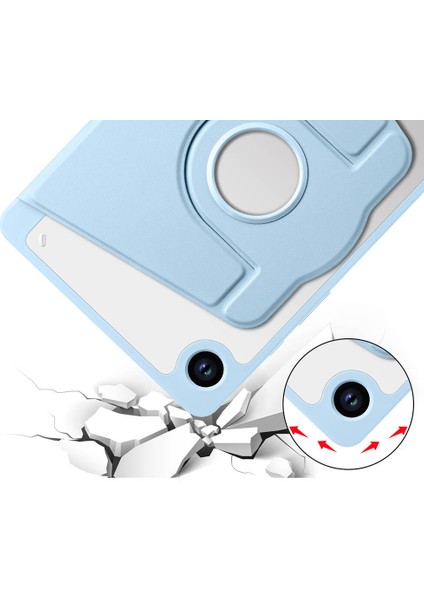 Galaxy Tab A9 Plus Kılıf Termik Kalem Bölmeli Dönebilen Standlı Kılıf Mavi indirimleri