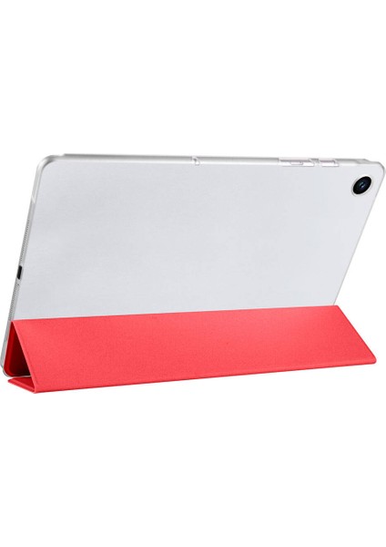 Galaxy Tab A9 Smart Cover Katlanabilir Standlı Tablet Akıllı Kapak Kırmızı