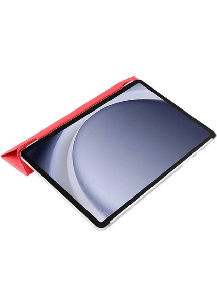 Galaxy Tab A9 Smart Cover Katlanabilir Standlı Tablet Akıllı Kapak Kırmızı