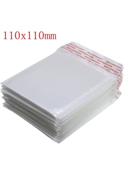 110X110MM Stili Lot Beyaz Köpük Zarf Çanta Kendinden Mühürlü Posta Postaları Yastıklı G Kabarcık Posta Çantalı Zarflar G Paketler Çanta (Yurt Dışından)