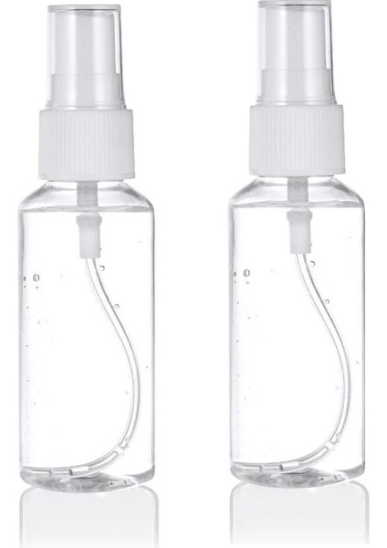 30 ml Şeffaf Sprey Şişesi Boş Pet Şişe Kozmetik Atomizer 2'li